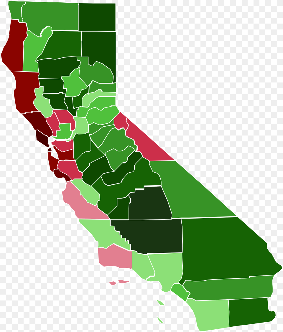 California Presidential Election Map, Chart, Plot, Art, Graphics Free Png