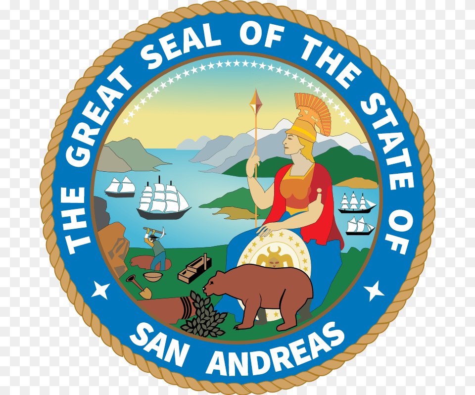 California Seal, Badge, Symbol, Logo, Animal Png