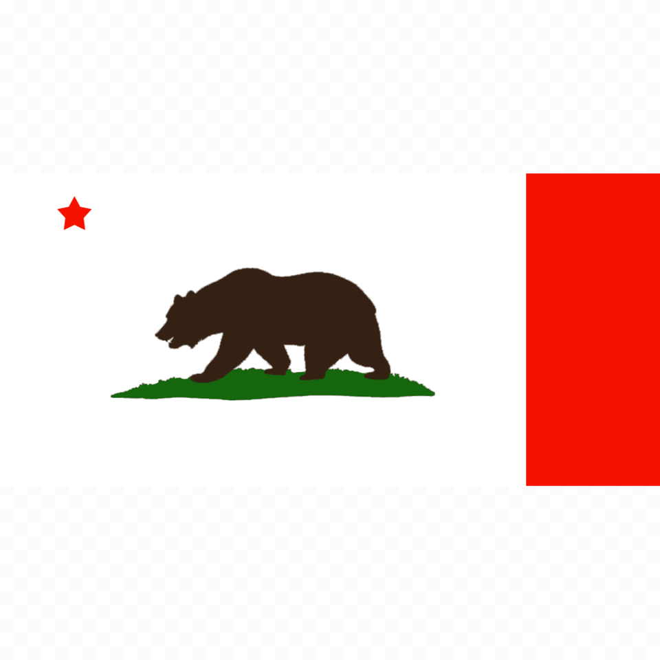 California State Flag Bat, Animal, Bear, Mammal, Wildlife Free Transparent Png