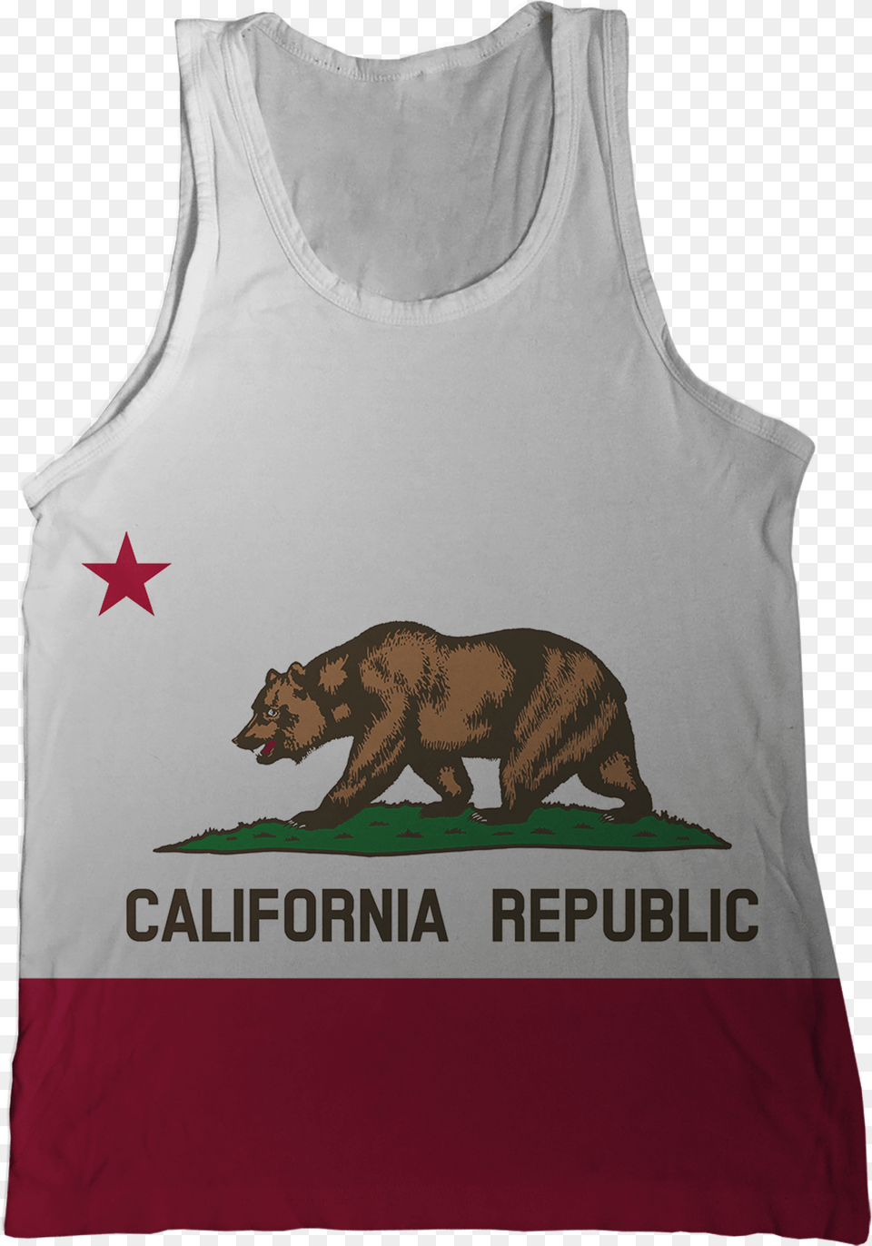 California State Flag Tank Top California Flag High Resolution, Animal, Bear, Mammal, Wildlife Png Image