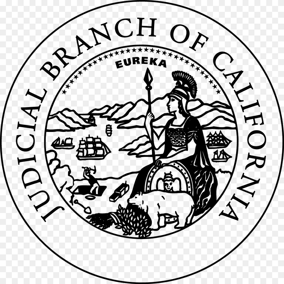 California State Seal Coloring, Silhouette Png Image