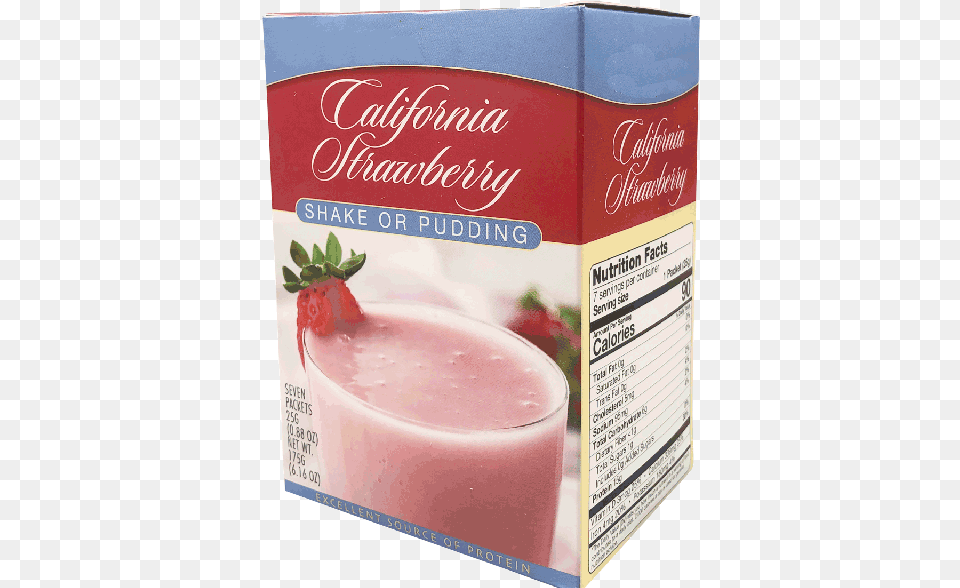 California Strawberry Protein Shake Or Pudding, Beverage, Juice, Berry, Food Free Png Download