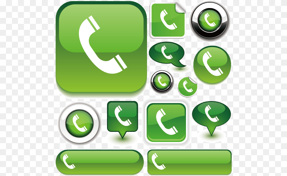 Call Button Green, Recycling Symbol, Symbol, Text, Number Png Image