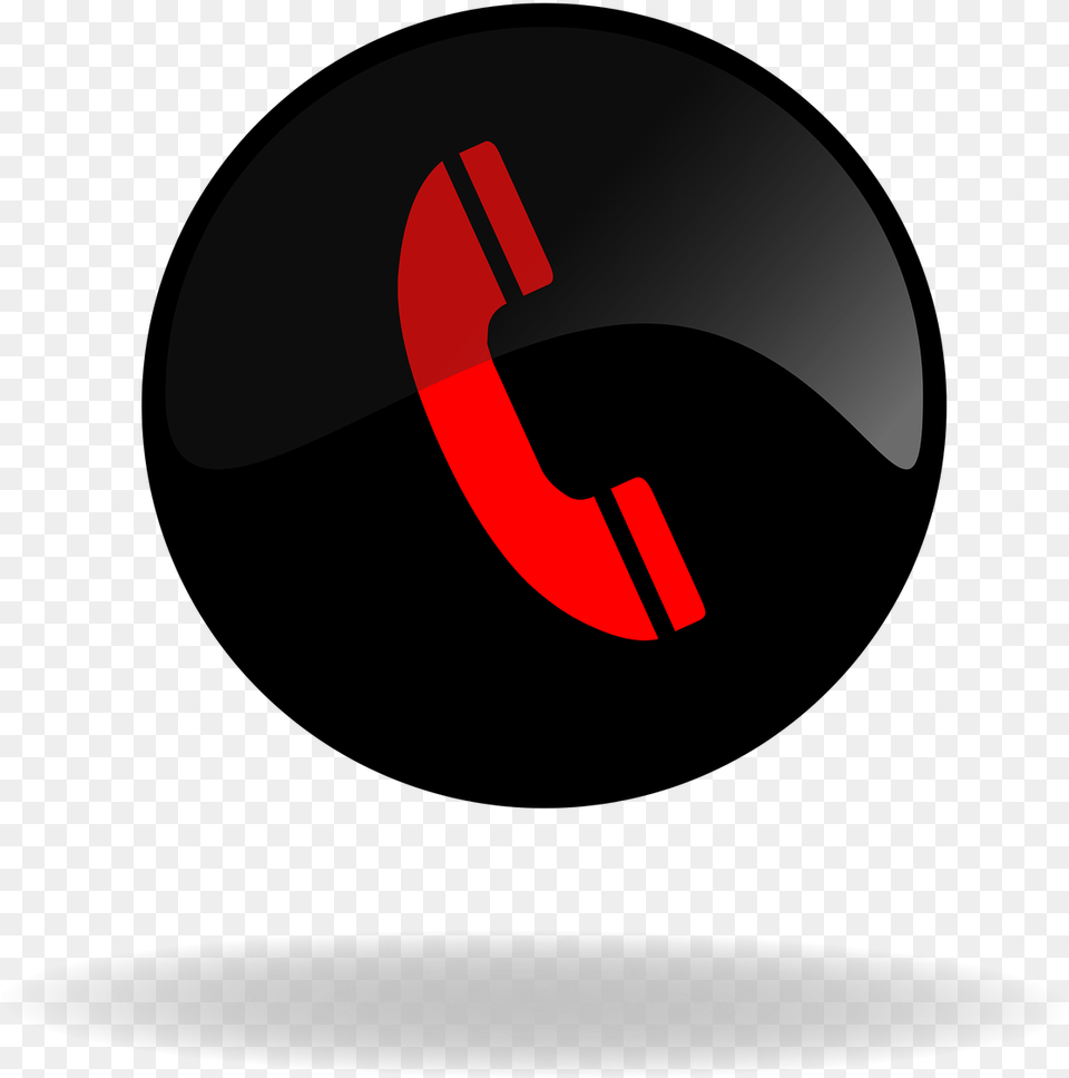 Call Call Button Black And Red Button Web Internet Phone Icon Black And Red, Logo, Outdoors, Night, Nature Free Png Download