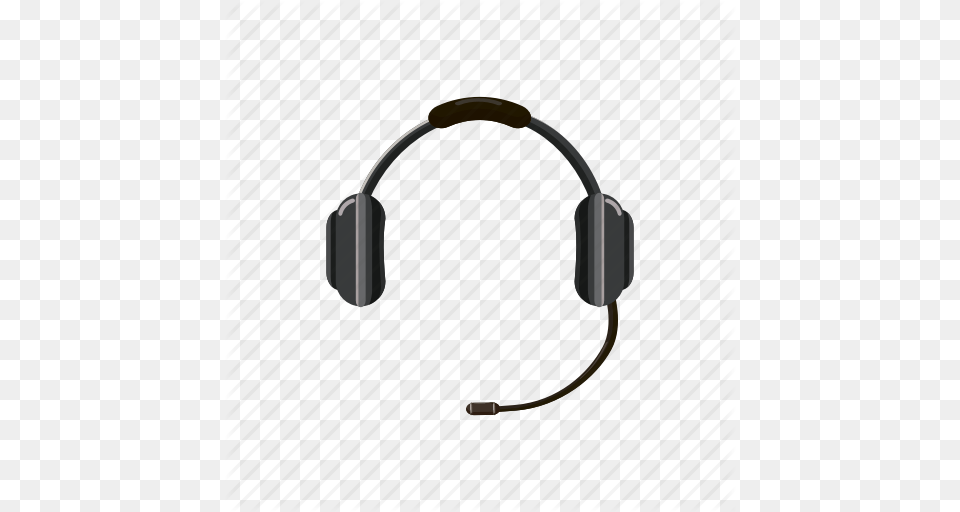 Call Cartoon Center Headphone Headset Microphone Sound Icon, Electronics, Headphones Free Png