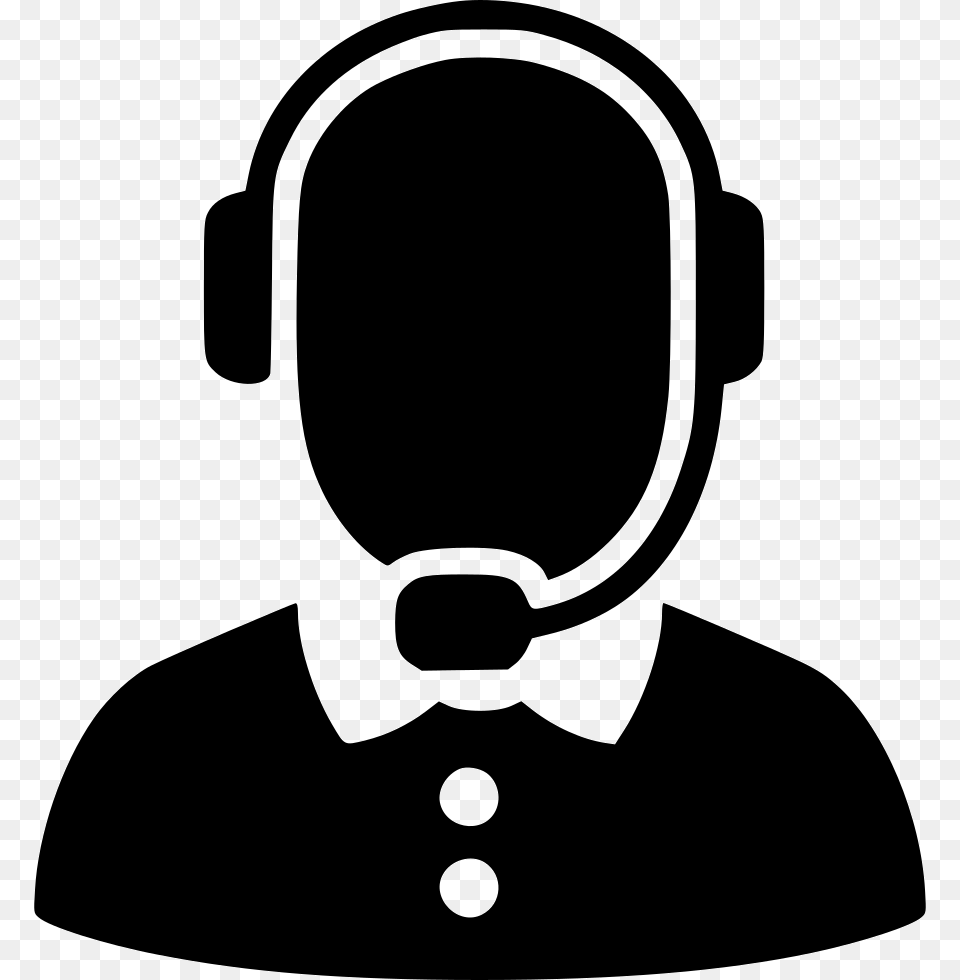 Call Center Icon Call Center Vector, Stencil, Accessories, Formal Wear, Tie Free Png Download