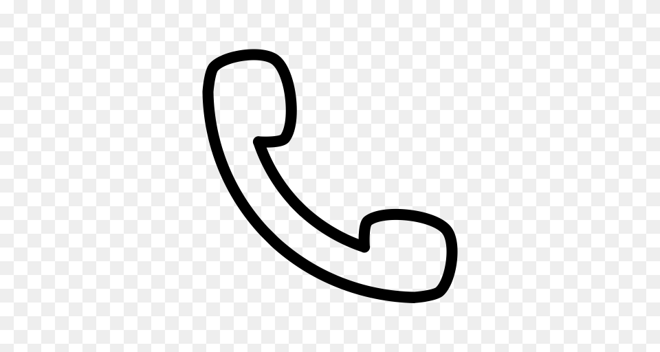 Call Contact Mobile Phone Telephone Icon, Gray Free Png