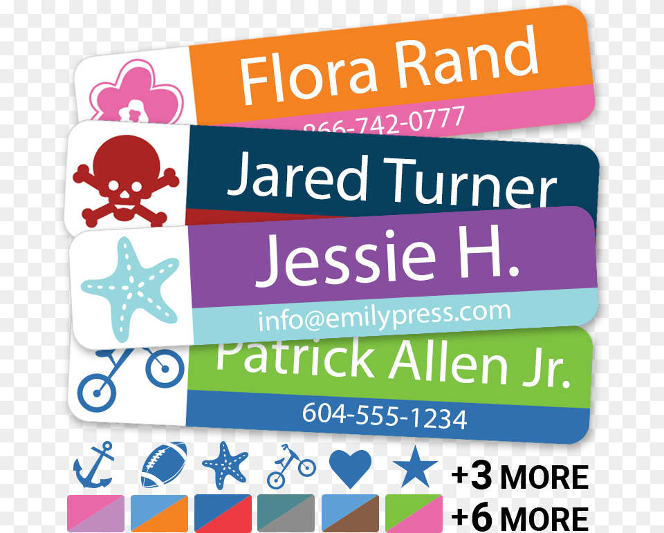 Call Me Labels With Icon Name Phone Modern, Advertisement, Poster, Sticker, Baby Free Png