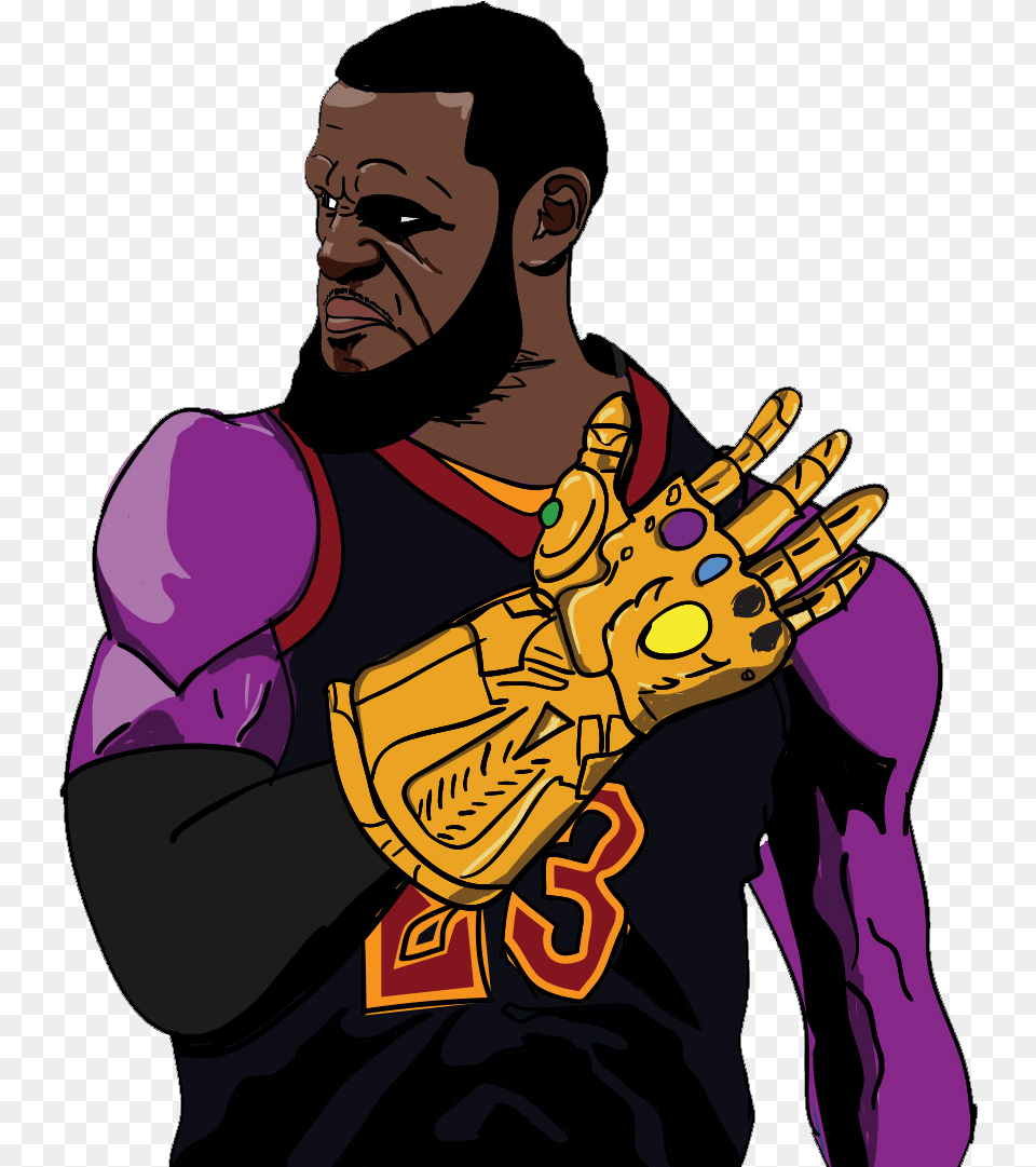 Call Me Thanos James Lebron James The King Illustration, Purple, Clothing, Glove, Person Png