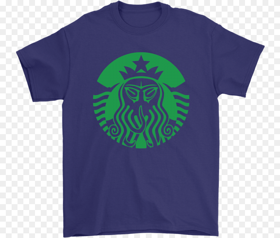 Call Of Cthulhu Starbucks Coffee Logo Yoga Funny Shirt, Clothing, T-shirt Free Png