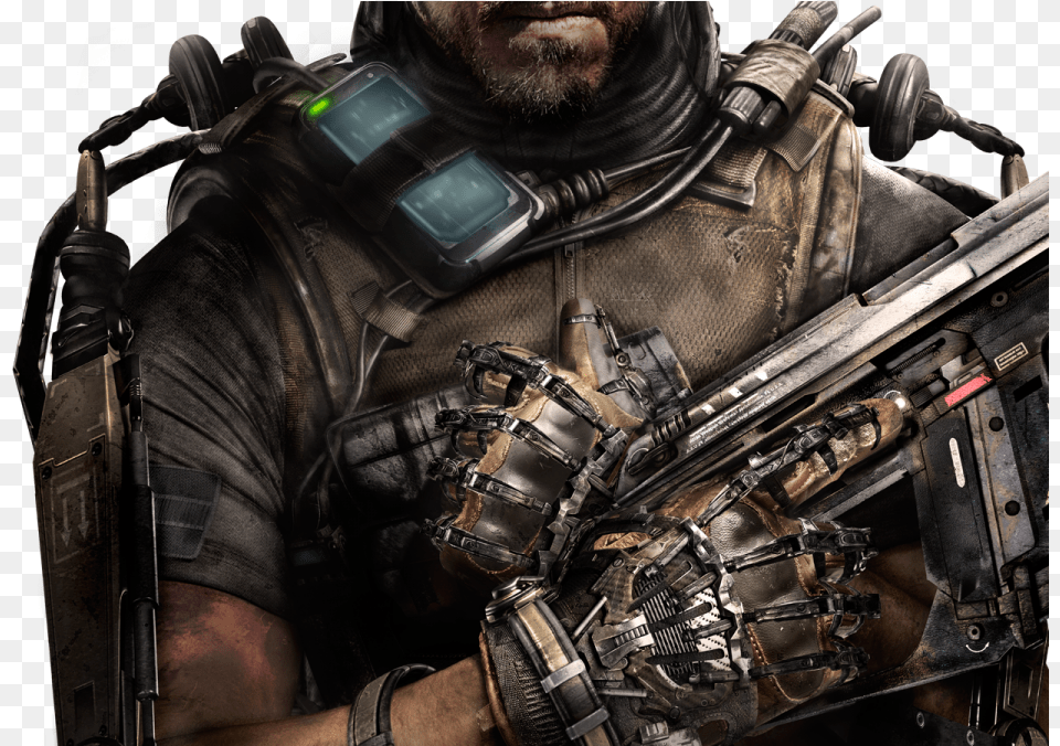 Call Of Duty Advanced Warfare Cover Cod Advanced Warfare Blacksmith Poster Print, Adult, Person, Motor, Man Free Png Download