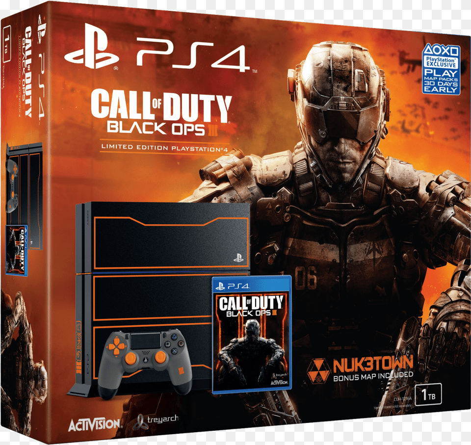 Call Of Duty Black Ops 3 Ps4 Box Ps4 Con Call Of Duty Black Ops, Adult, Helmet, Male, Man Png