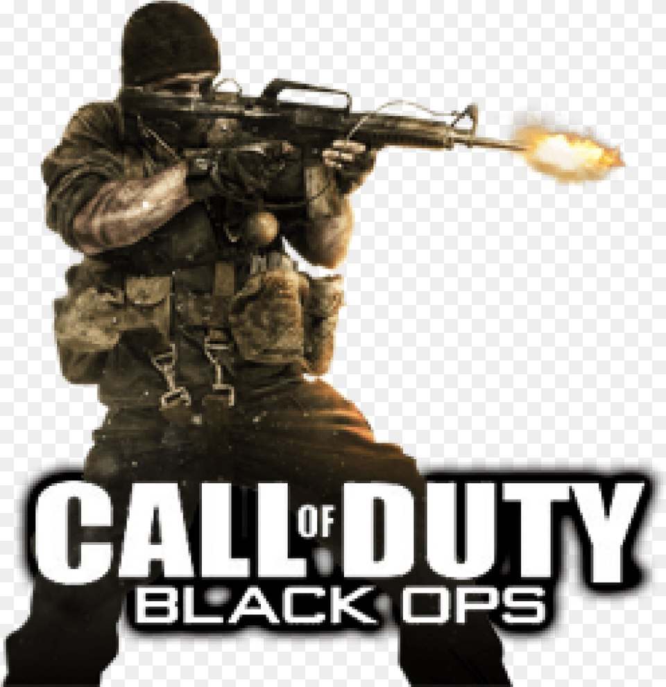 Call Of Duty Black Ops, Firearm, Weapon, Adult, Male Png