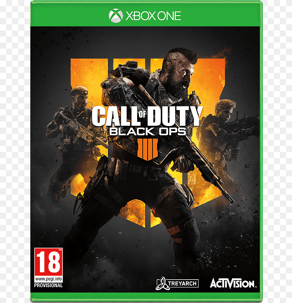 Call Of Duty Black Ops 4 Xbox One, Advertisement, Poster, Adult, Person Png