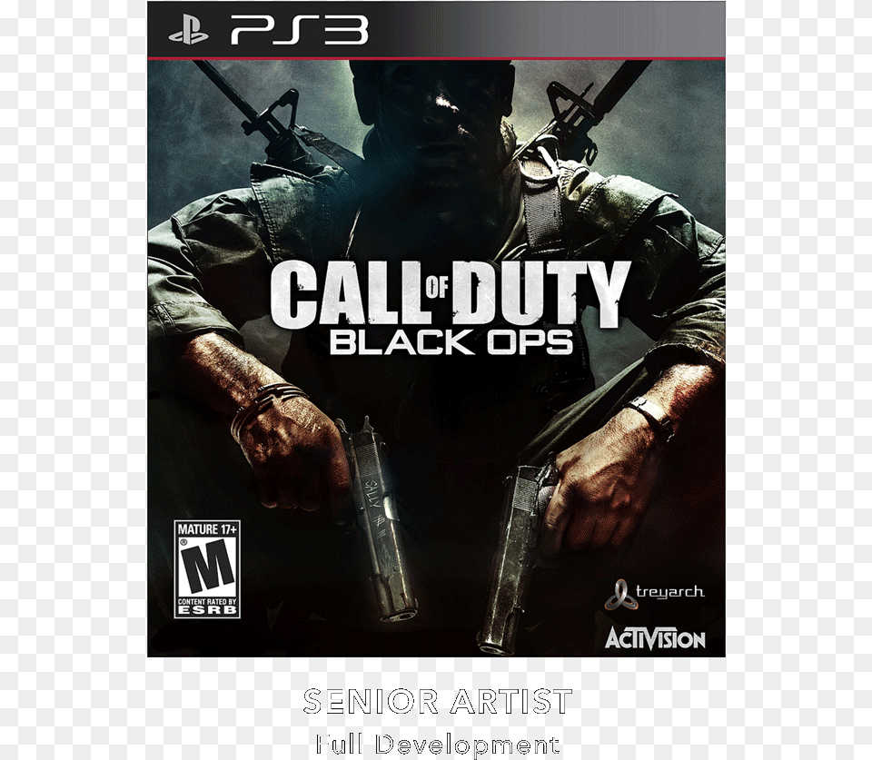 Call Of Duty Black Ops Box Art, Advertisement, Adult, Person, Man Free Png Download