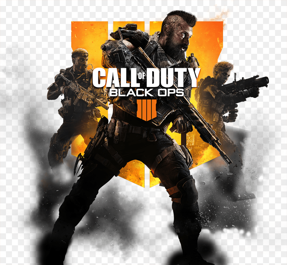 Call Of Duty Call Of Duty Black Ops 4 Render, Advertisement, Poster, Adult, Male Png