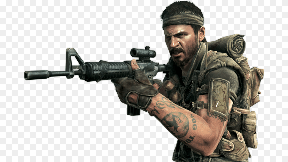 Call Of Duty Call Of Duty Player, Weapon, Tattoo, Skin, Firearm Free Png