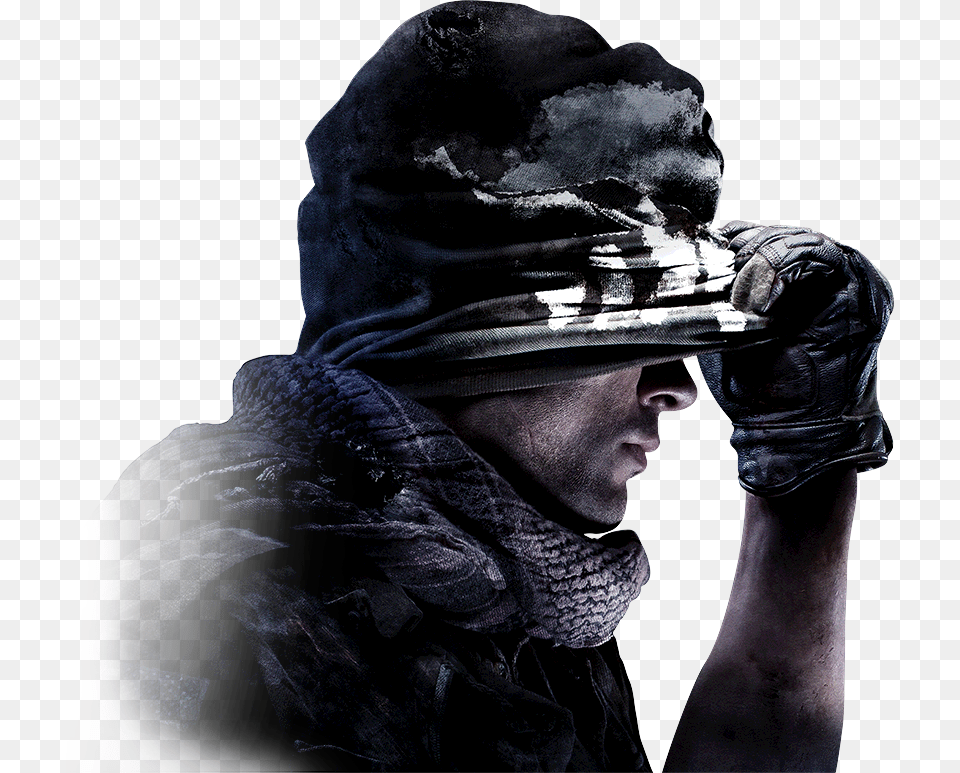 Call Of Duty Ghosts Sniper Download Call Of Duty Ghosts, Portrait, Photography, Person, Head Png