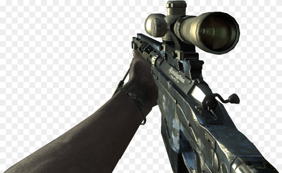 Call Of Duty Ghosts Sniper Ghost Camo, Firearm, Gun, Person, Rifle Png