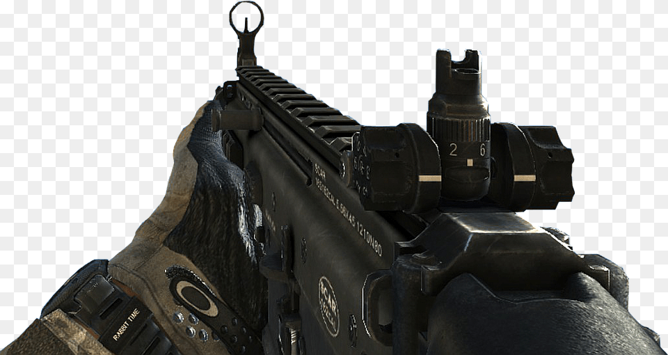 Call Of Duty Gold Scar, Firearm, Gun, Rifle, Weapon Free Png