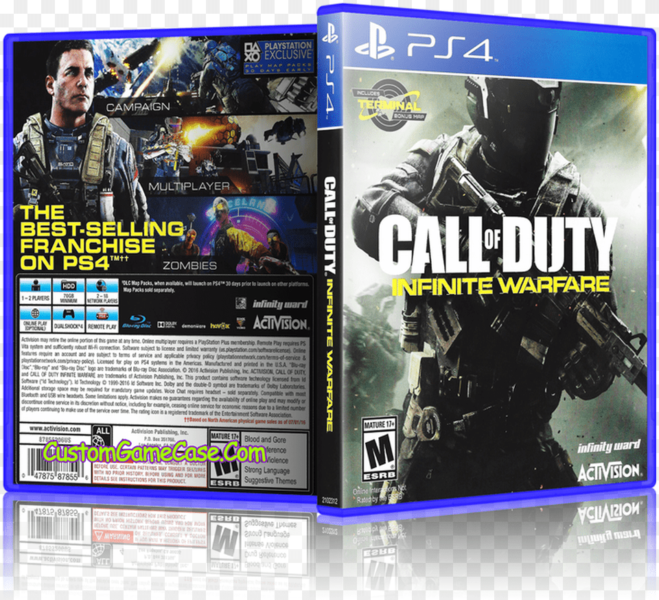 Call Of Duty Infinite Warfare Infinite Warfare Ps4 Case, Advertisement, Poster, Adult, Male Png