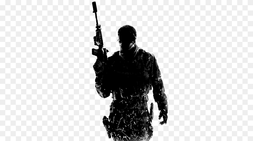 Call Of Duty Modern Warfare Call Of Duty Modern Warfare 3 System Requirements, Silhouette, Adult, Person, Male Png