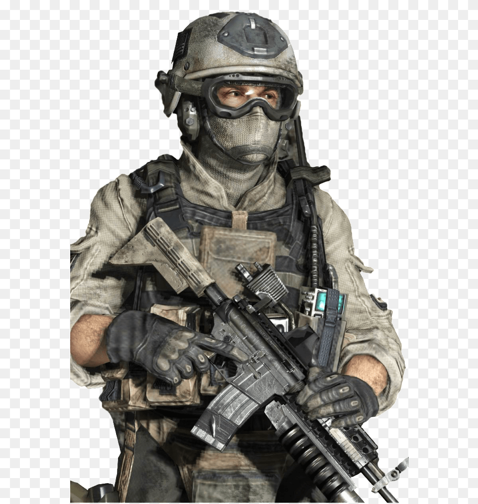 Call Of Duty Modern Warfare Soldier, Helmet, Person, Military Uniform, Military Free Transparent Png