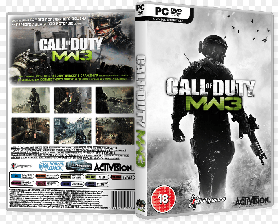 Call Of Duty Mw3 Box, Advertisement, Poster, Adult, Person Free Transparent Png