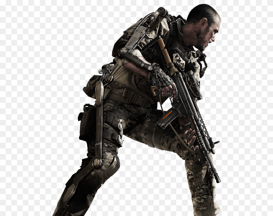 Call Of Duty Soldier, Weapon, Firearm, Rifle, Person Png Image
