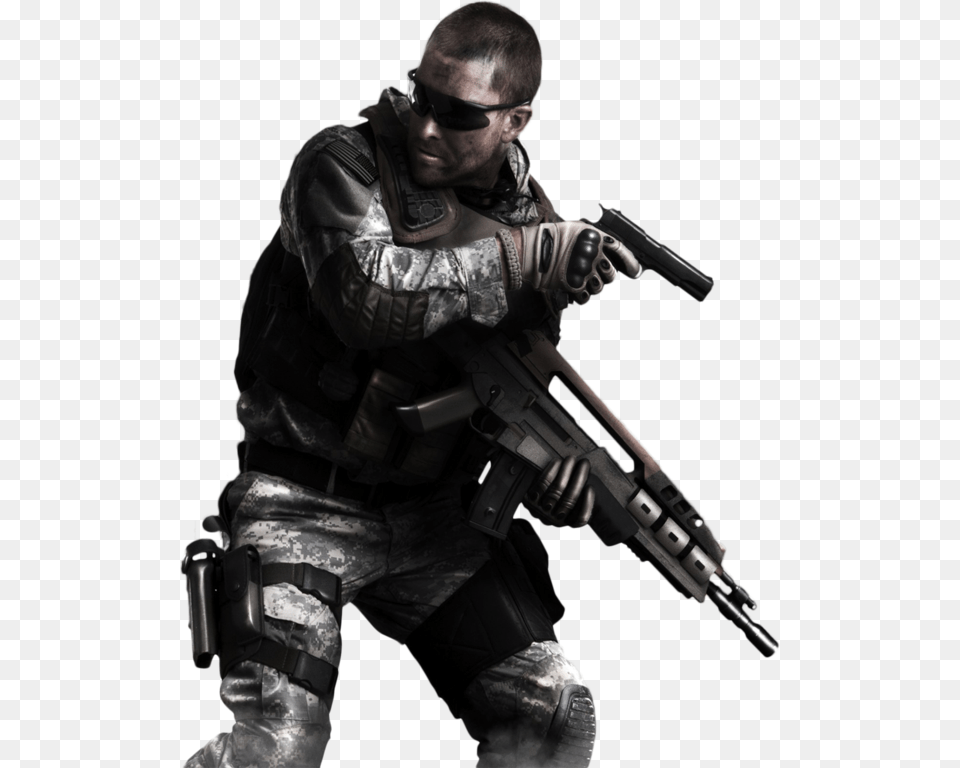 Call Of Duty Soldier Call Of Duty Background, Weapon, Firearm, Rifle, Handgun Free Transparent Png