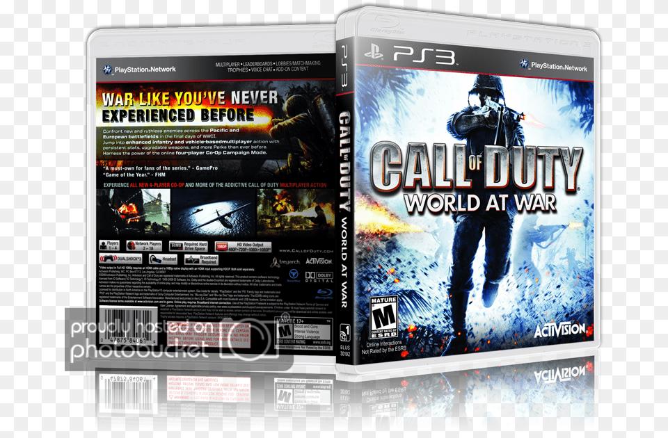 Call Of Duty World At War, Advertisement, Poster, Adult, Male Png