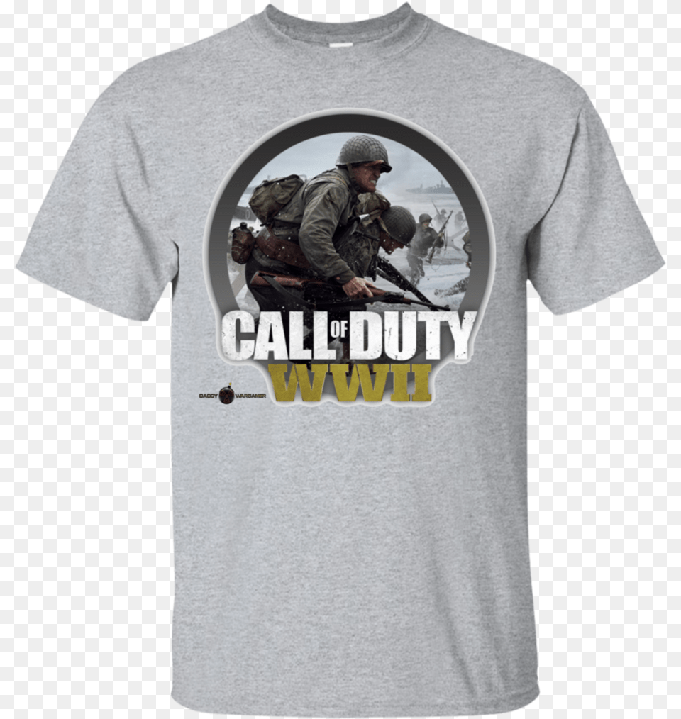 Call Of Duty Ww2 American Flag Shirt Eagle, Clothing, T-shirt, Adult, Person Png Image