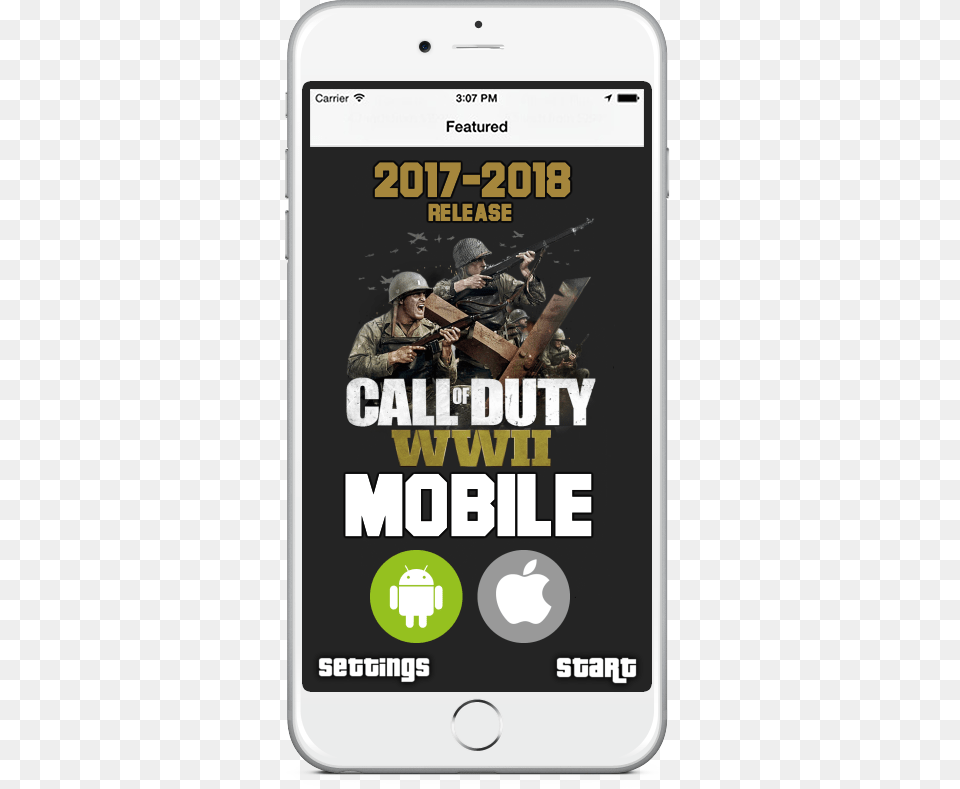 Call Of Duty Ww2 For Android And Ios Call Of Duty Wwii Logo Mug, Phone, Electronics, Mobile Phone, Adult Free Png