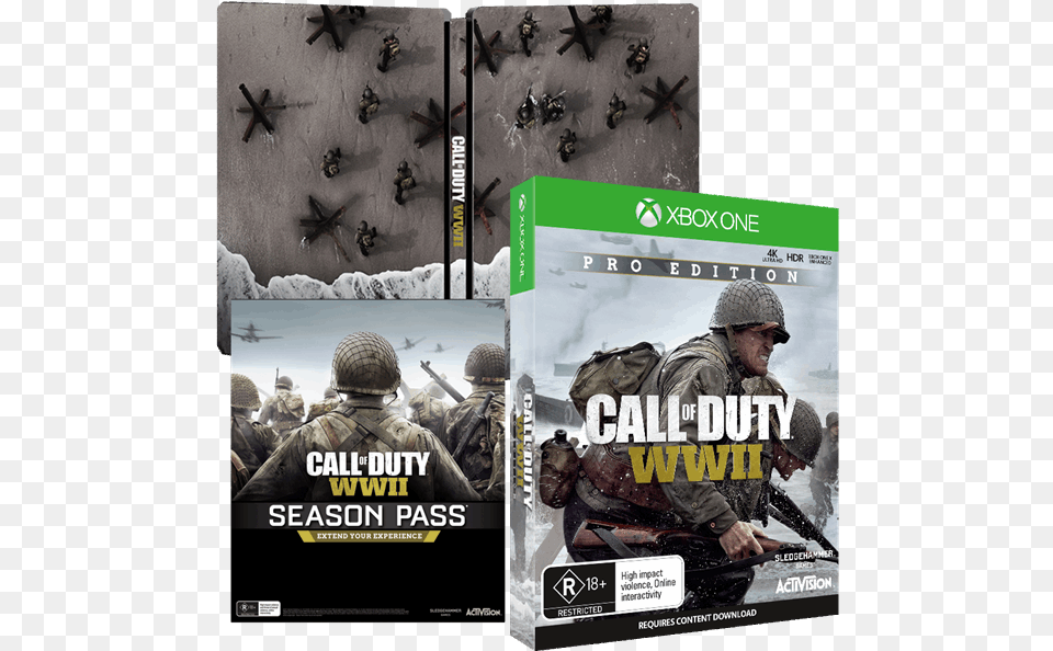 Call Of Duty Wwii Pro Edition Call Of Duty Ww, Male, Adult, Advertisement, Poster Free Transparent Png