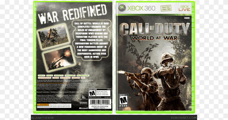 Call Of Duty Xbox, Advertisement, Poster, Adult, Male Free Transparent Png