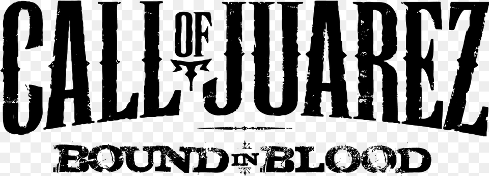 Call Of Juarez Bound In Blood Logo Call Of Juarez Logo, Blackboard, Text, Handwriting Png