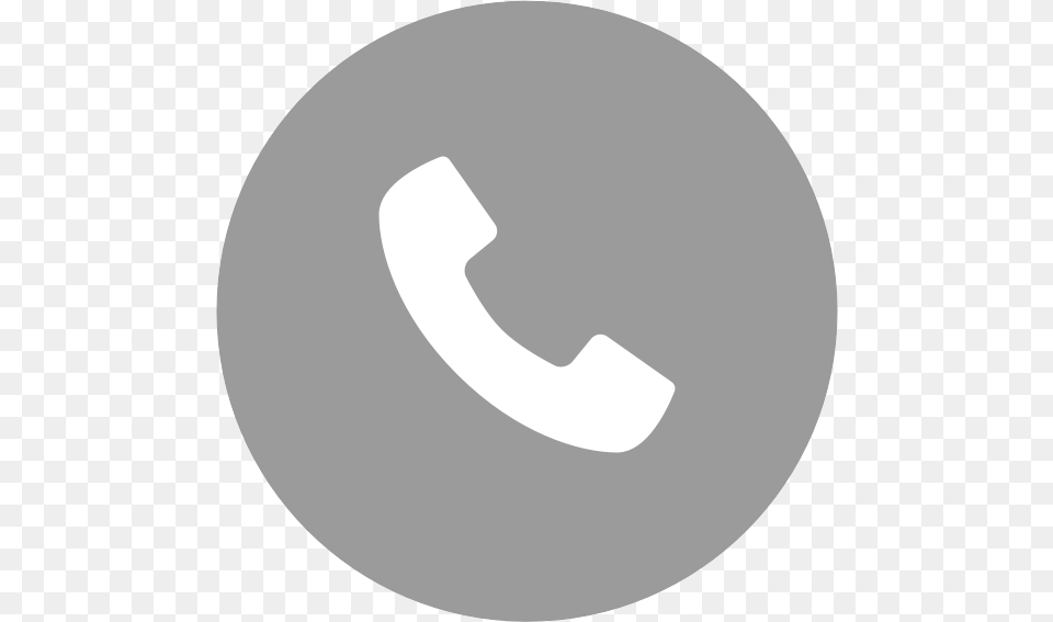 Call Us 633 3838 Phone Icon Circle Grey, Disk Png Image