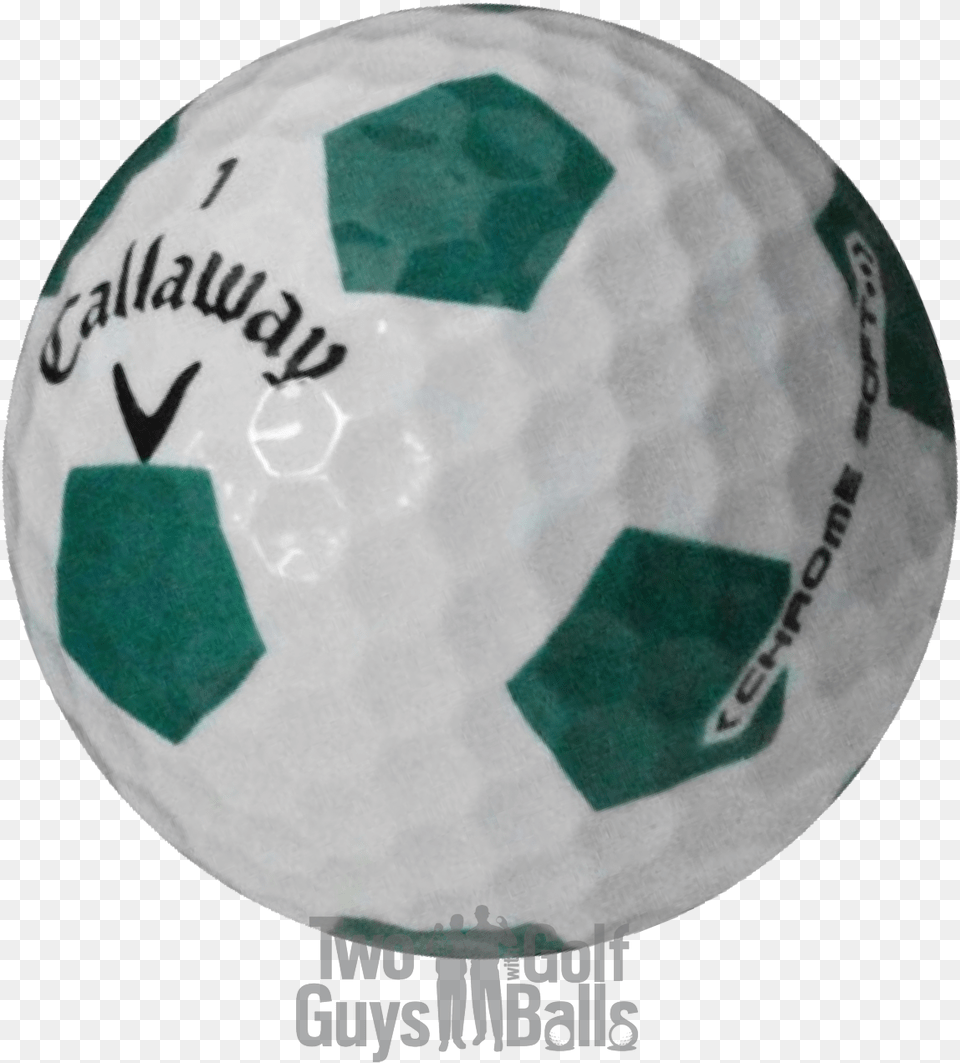 Callaway Chrome Soft Truvis Green Used Golf Ball Callaway Golf, Football, Golf Ball, Soccer, Soccer Ball Png