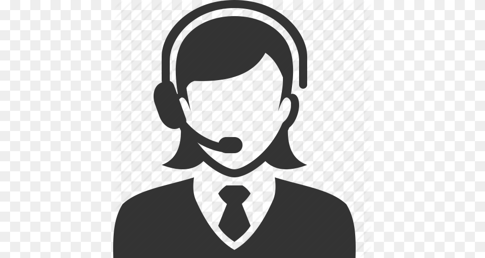 Callback Consultant Female Operator Support User Woman Icon, Accessories, Formal Wear, Tie, Stencil Png Image