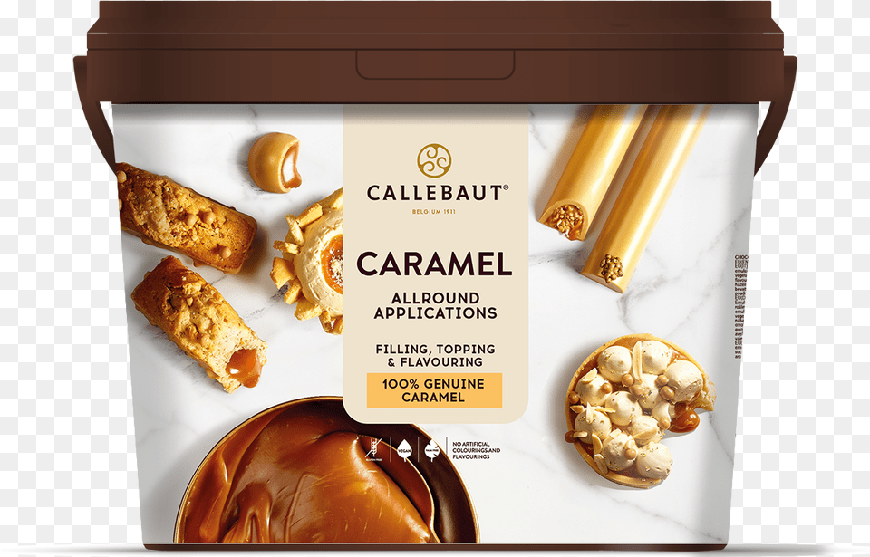 Callebaut Caramel The Real Belgian Chocolate Experience Praline, Advertisement, Dessert, Food, Pastry Png Image