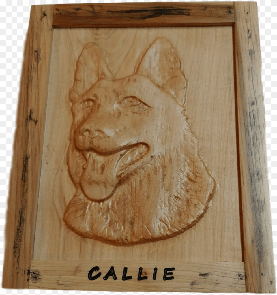 Callie German Shepherd Carved Wall Portrait Wood Carved German Shepherd, Person, Box, Face, Head Free Transparent Png
