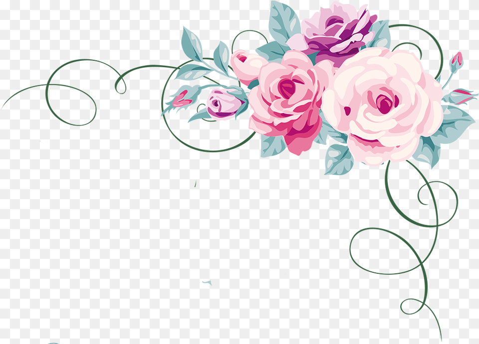 Calligraphic Decorative Elements Flowers, Art, Floral Design, Flower, Graphics Free Png