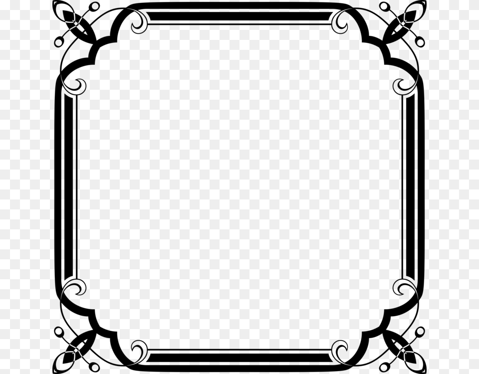 Calligraphic Frames And Borders Picture Frames Painting Art Gray Free Png