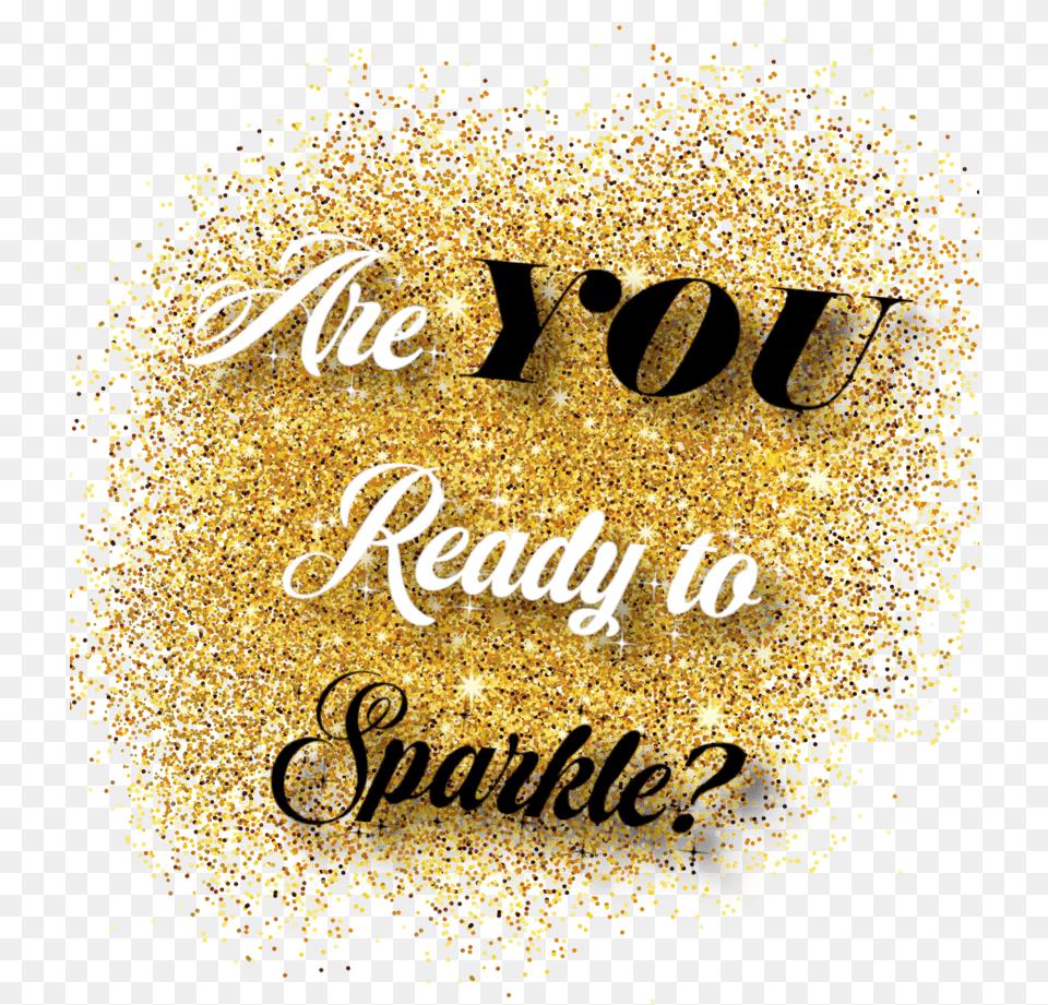 Calligraphy, Gold, Confetti, Paper, Glitter Free Png