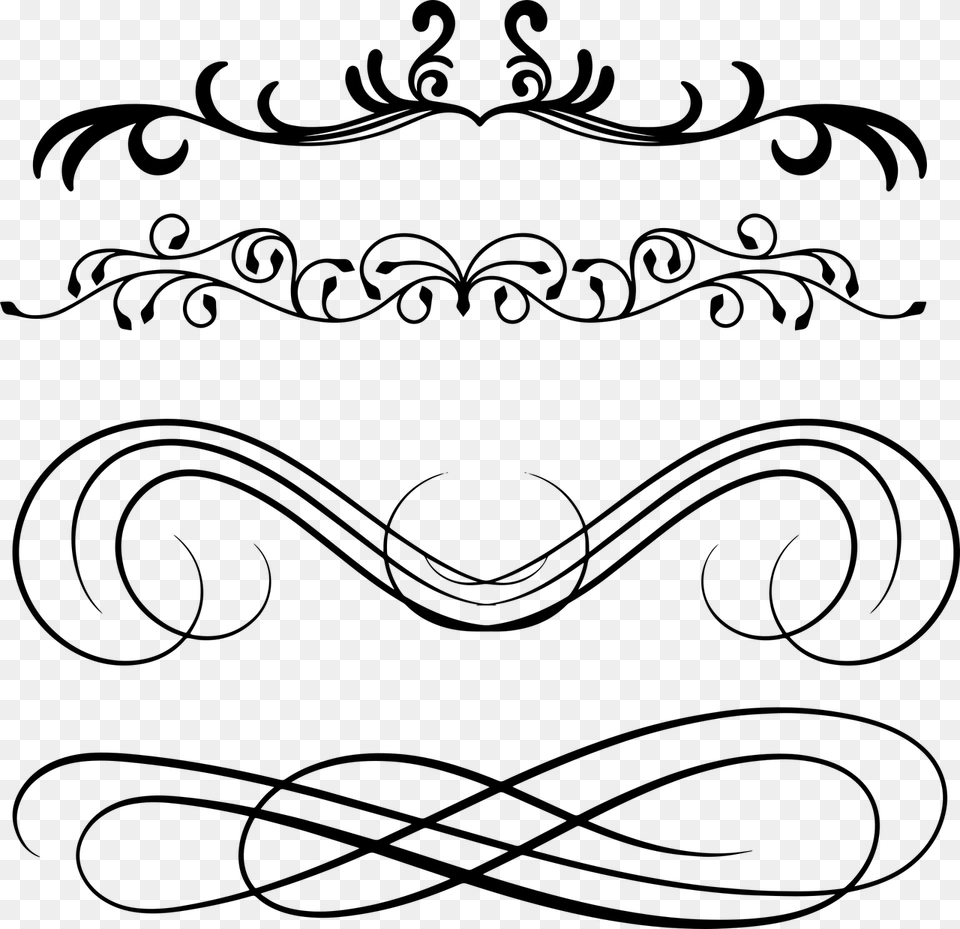 Calligraphy, Gray Png