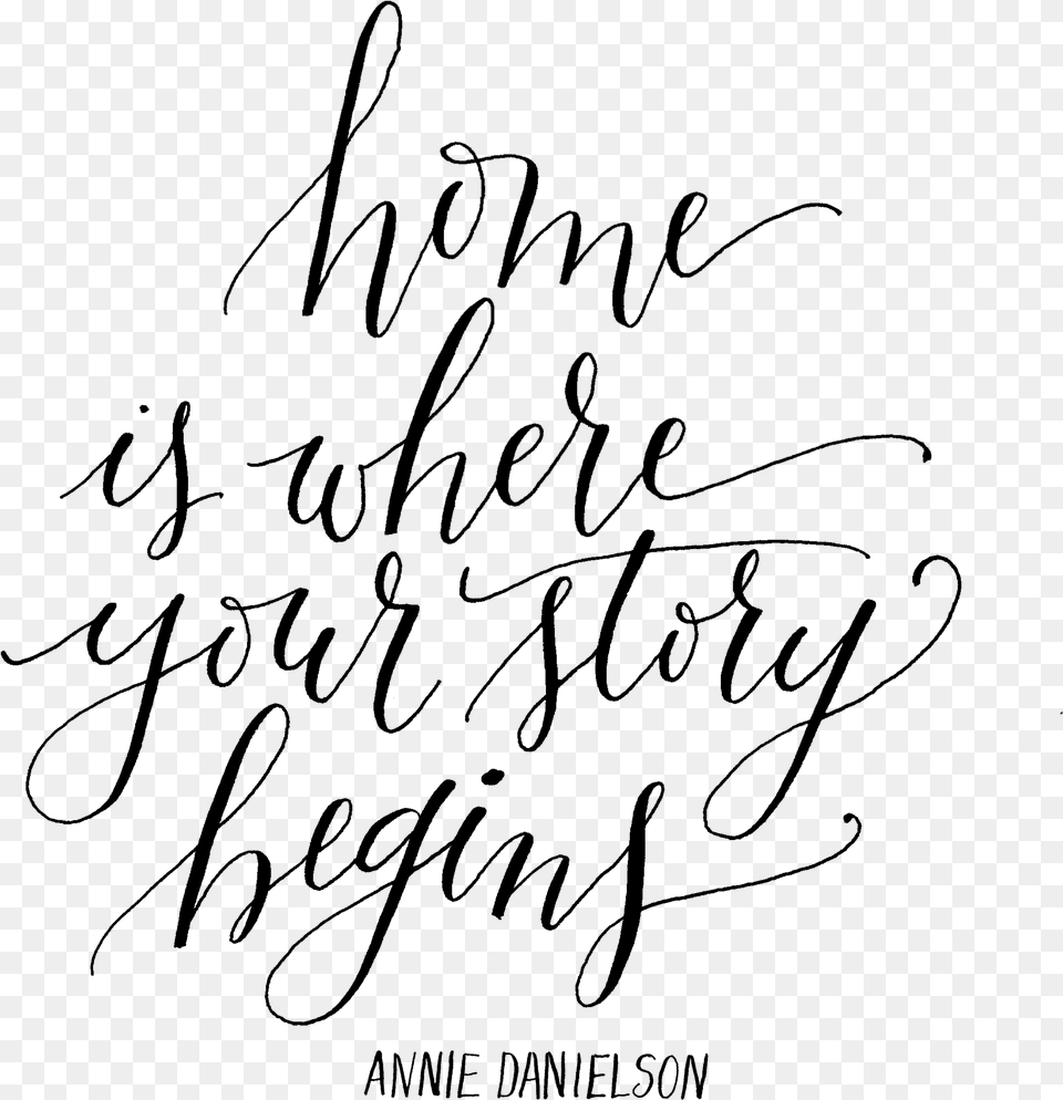 Calligraphy Calligraphy Quotes About Home, Gray Png Image