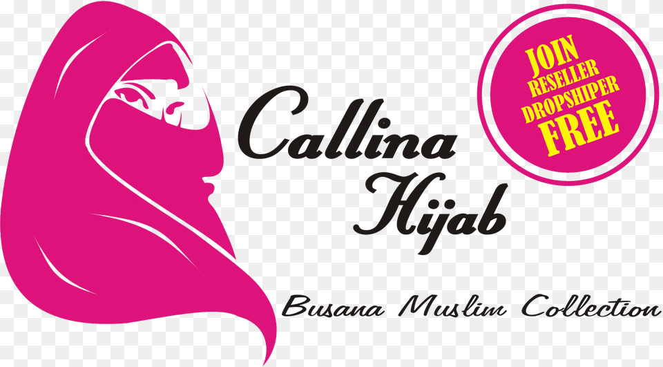 Callina Hijab, Logo, Adult, Person, Woman Png