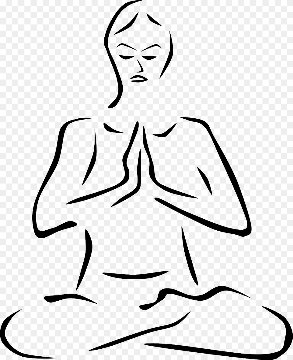 Calm Clipart Calm Breathing, Adult, Woman, Female, Person Png