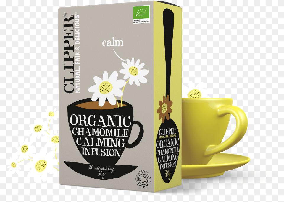 Calming Chamomile Infusion Clipper Organic Detox Infusion, Cup, Daisy, Flower, Plant Png Image