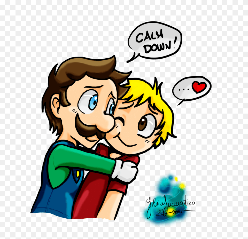 Calming Someone Down Clipart Loadtve, Book, Comics, Publication, Person Png Image